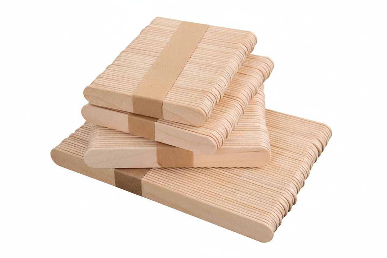 Juego de palitos de madera para remover 50 / 100 / 150 unidades