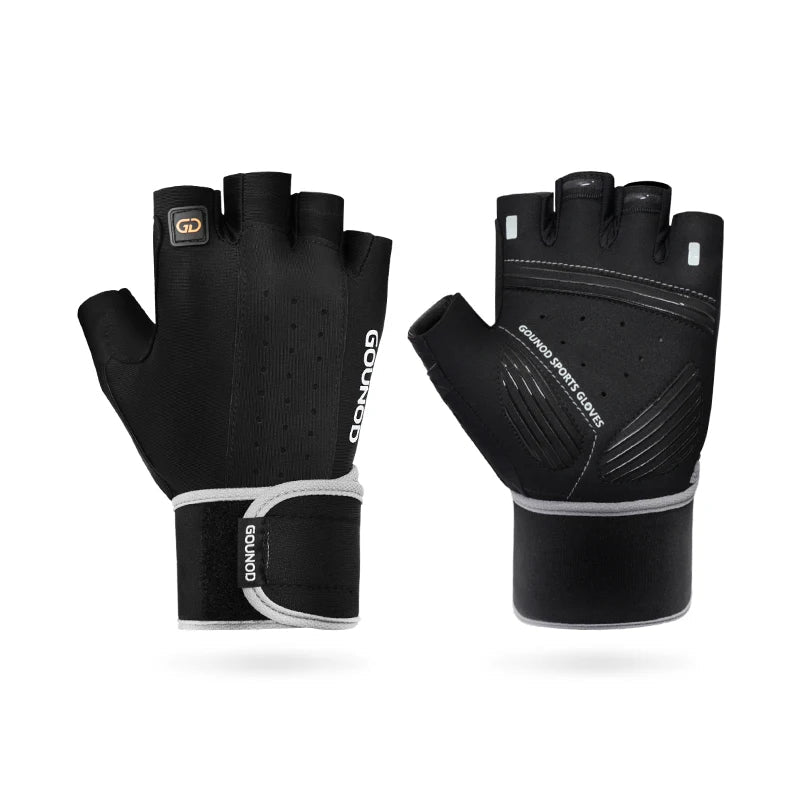 Guantes de levantamiento de pesas - Transpirables, Antideslizantes y con Soporte para la Muñeca