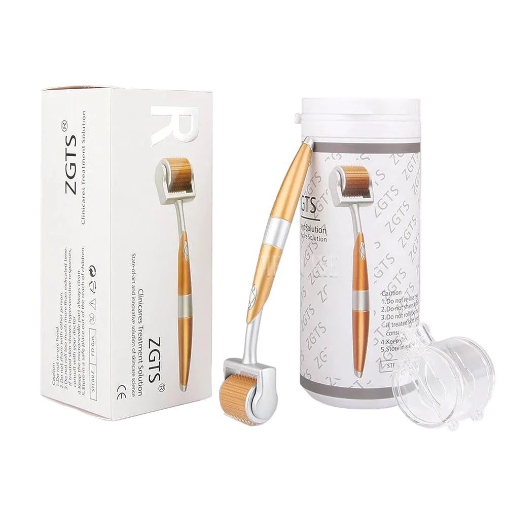 Rodillo dérmico 192 agujas – Herramienta de microagujas para el cuidado de la piel y el cabello