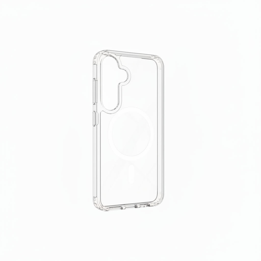 Transparente Samsung Handyhülle mit MagSafe-Kompatibilität