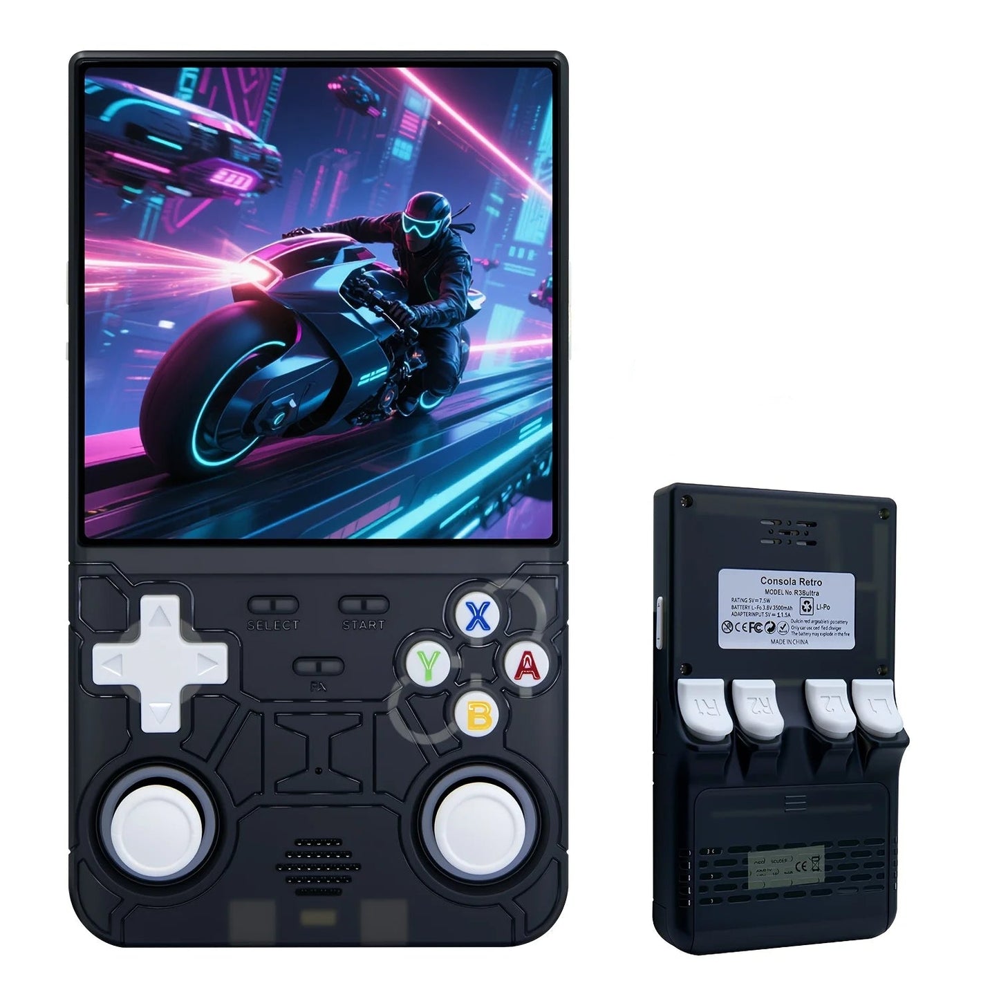 Consola portátil R36 Ultra con pantalla IPS de 4" y juegos Linux