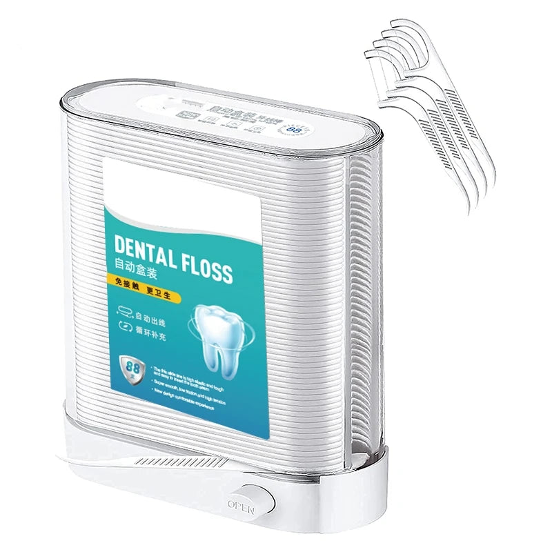 Dispensador automático de hilo dental emergente