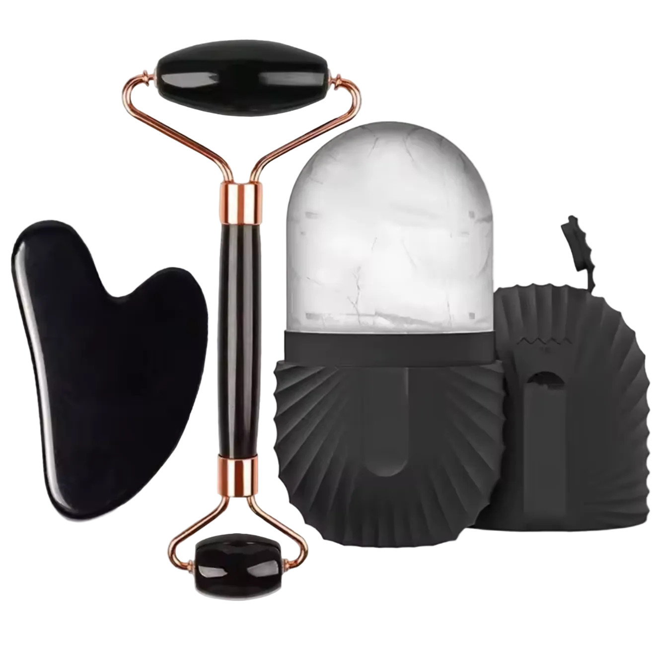 Set de Rodillo de Hielo y Gua Sha