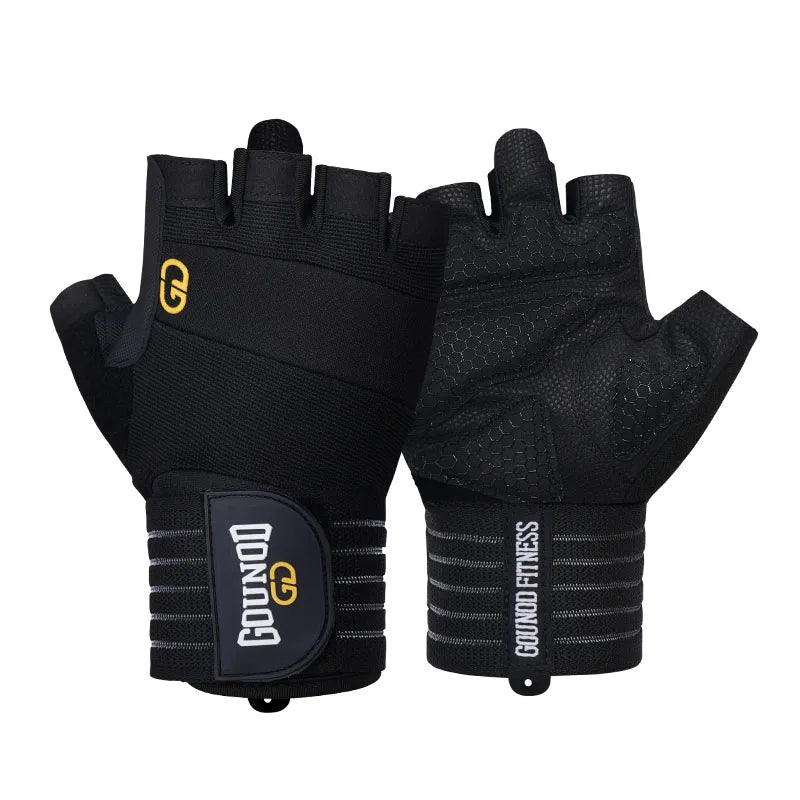 Guantes de levantamiento de pesas - Transpirables, Antideslizantes y con Soporte para la Muñeca