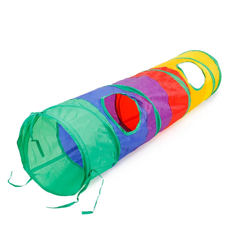 Play tunnel for cats, collapsible, long, in various shapes