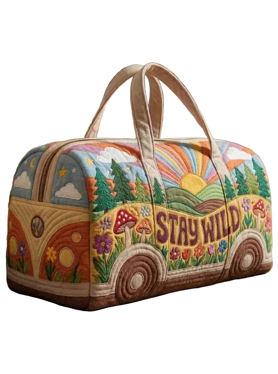 Quilted Duffle Bag / Weekender Tasche
