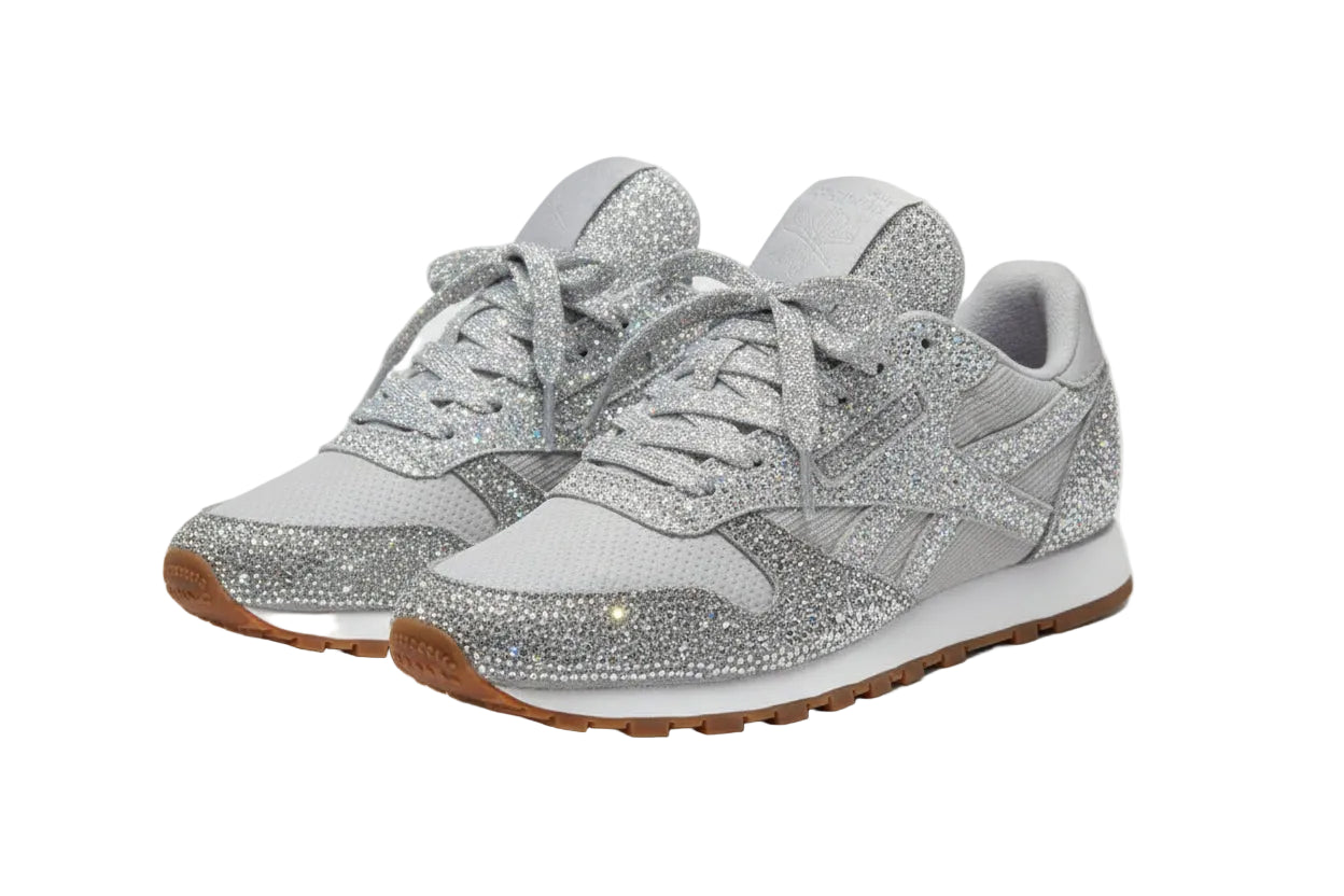 Zapatillas glamurosas con efecto brillante