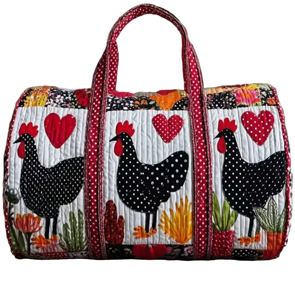 Quilted Duffle Bag / Weekender Tasche