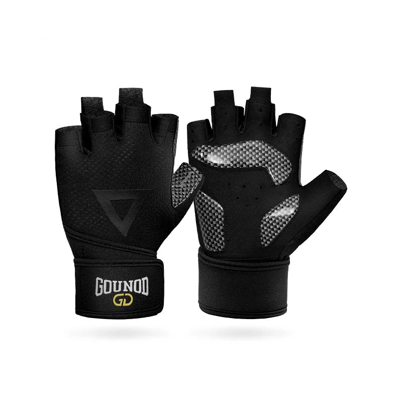 Guantes de levantamiento de pesas - Transpirables, Antideslizantes y con Soporte para la Muñeca