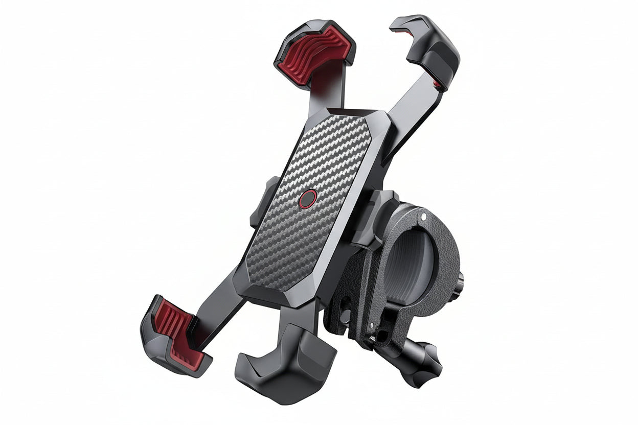 Phone Holder – 360° Rotatable, Shockproof for E-Scooters and Bikes