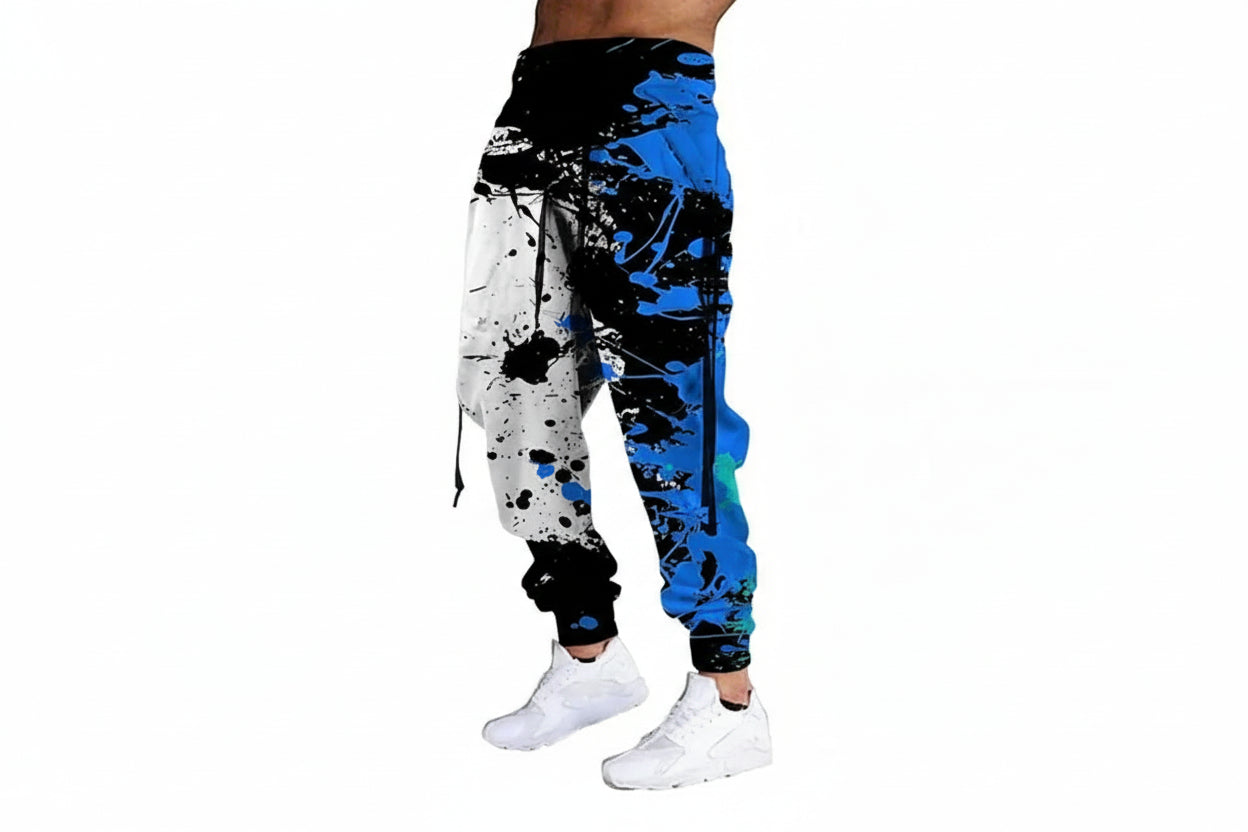 Jogginghose mit Ölfarben-Splash-Print