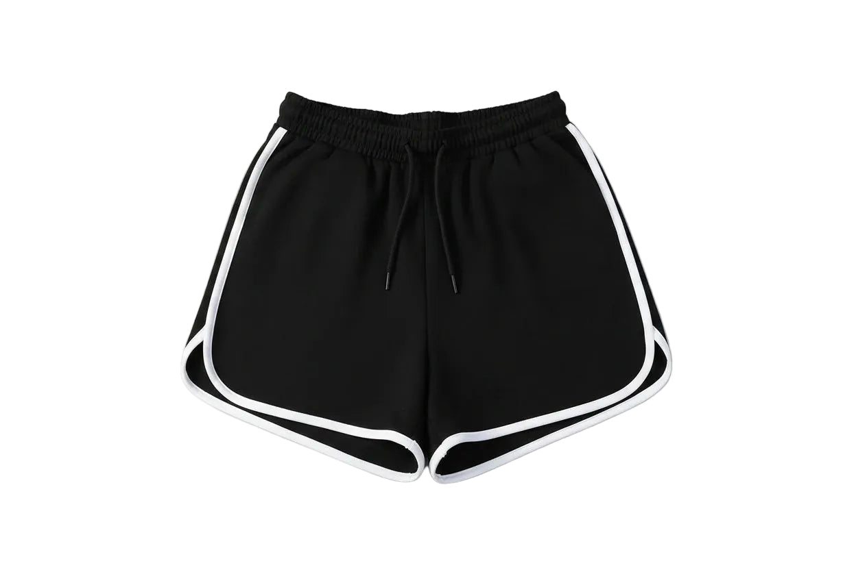 Korean Fashion Mini Shorts Gestreift & Locker Geschnitten