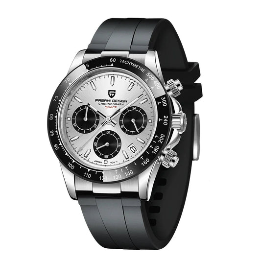 PAGANI DESIGN Luxus-Quarzuhr mit Meteoriten-Optik, Chronograph