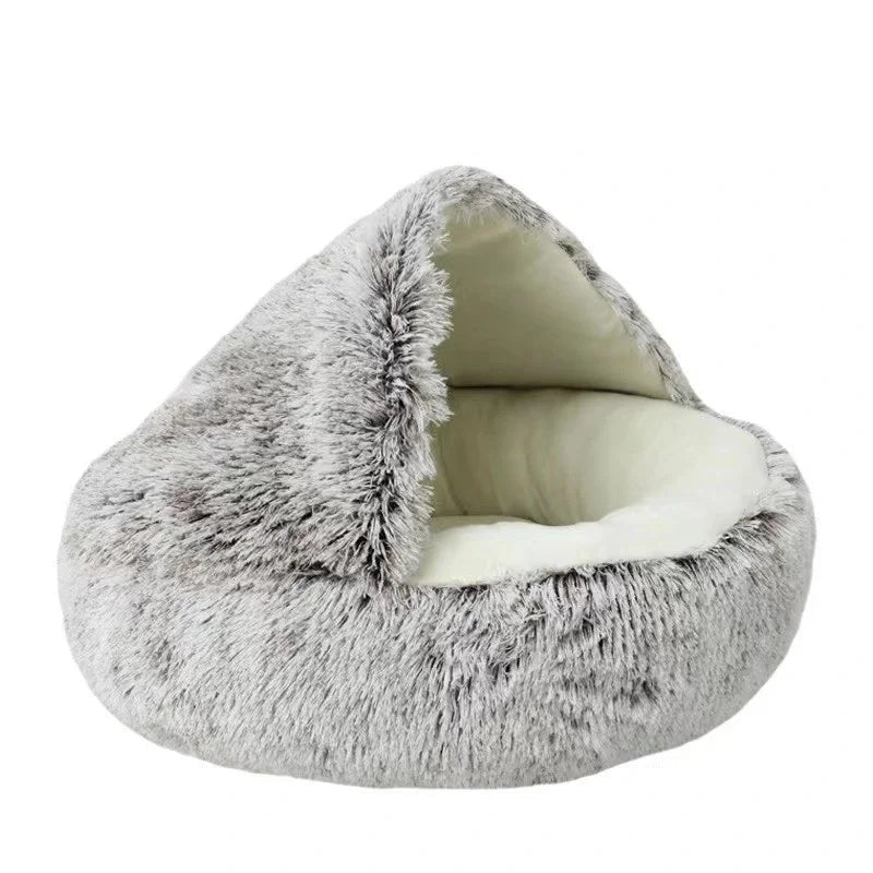 Cama suave de invierno y otoño para gatos, cálida, acogedora y blanda