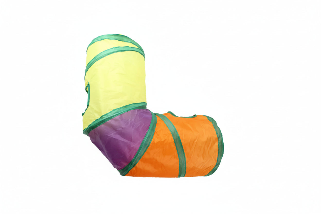 Play tunnel for cats, collapsible, long, in various shapes