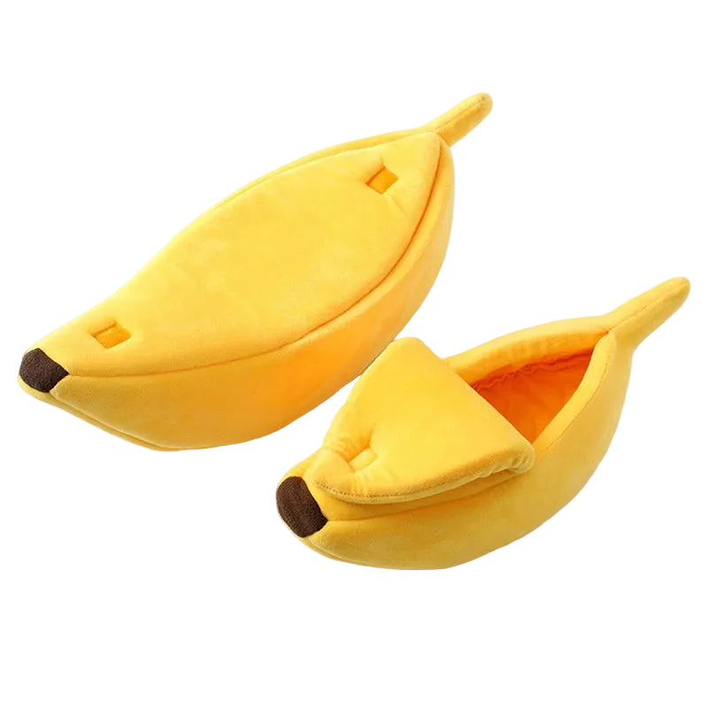Lustiges & süsses, gemütliches Bananen-Katzenbett
