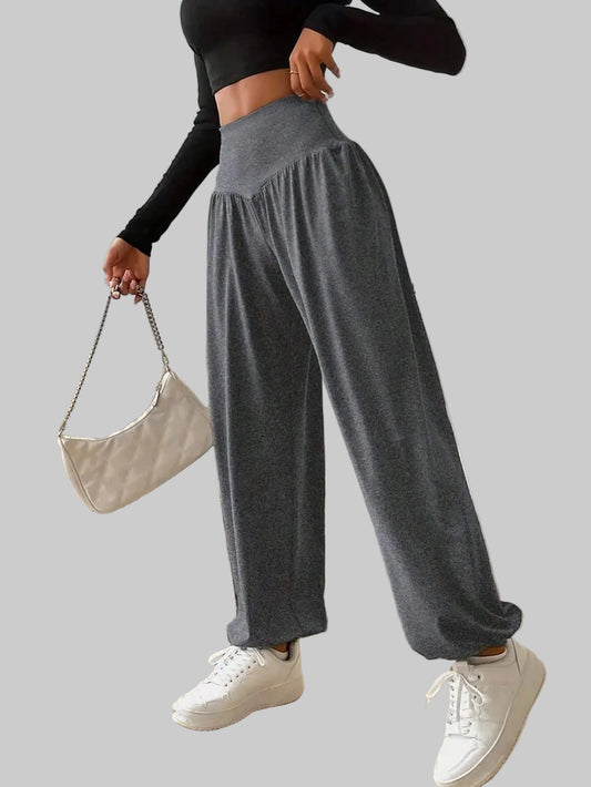 Bequeme Yoga- und Sporthose mit elastischem Bund – locker, weich & ideal für Training, Tanz, Outdoor und Alltag