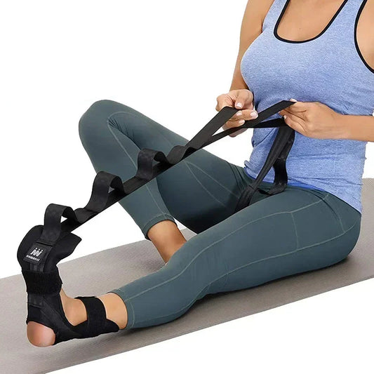 Sangle d'étirement Yoga Flexibilité Bande d'entraînement pour Jambes, Pieds & Rééducation