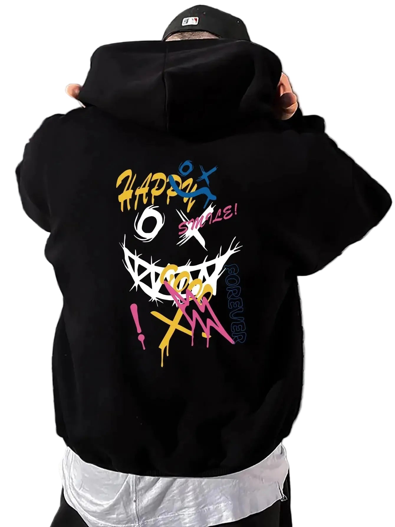 Sudadera con capucha Happy Print