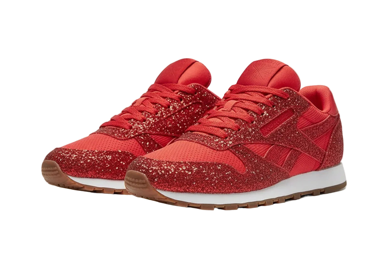 Zapatillas glamurosas con efecto brillante
