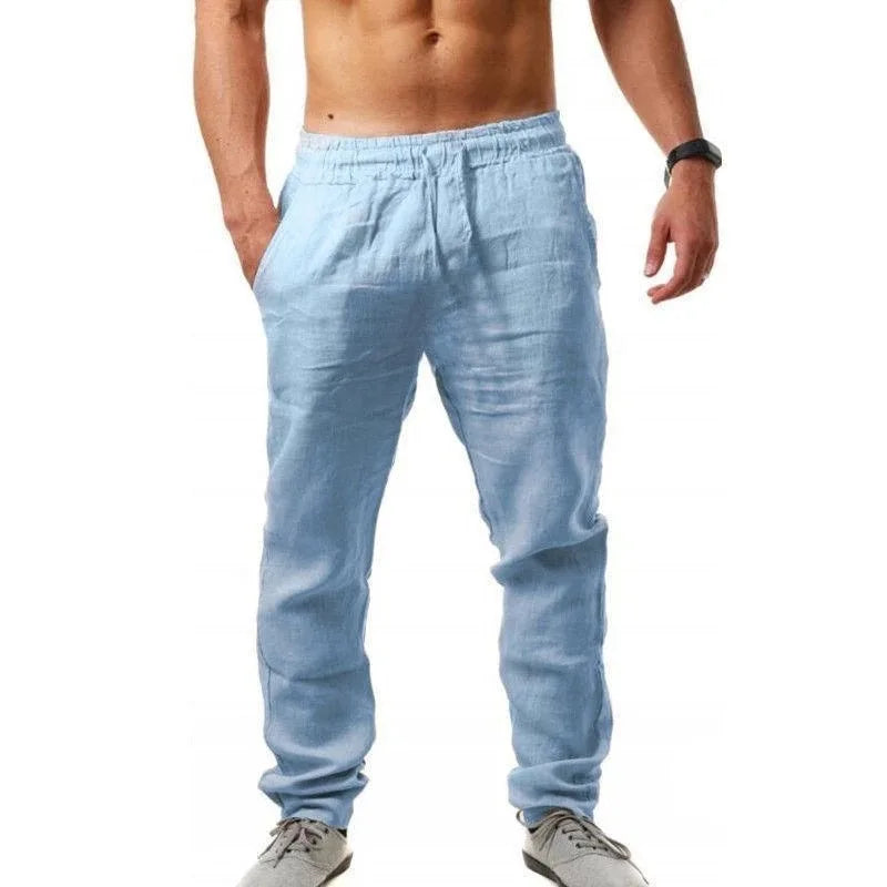 Baumwoll-Leinen-Hosen