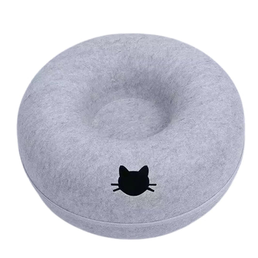 Jouet interactif pour chat à cache-cache, lit tunnel 2-en-1