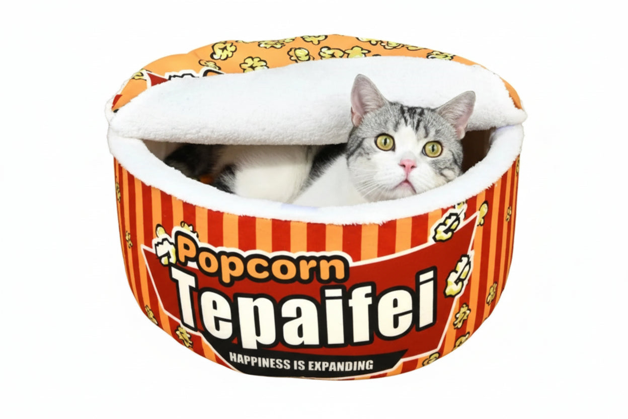 Lustiges Popcorn-Schlafnest