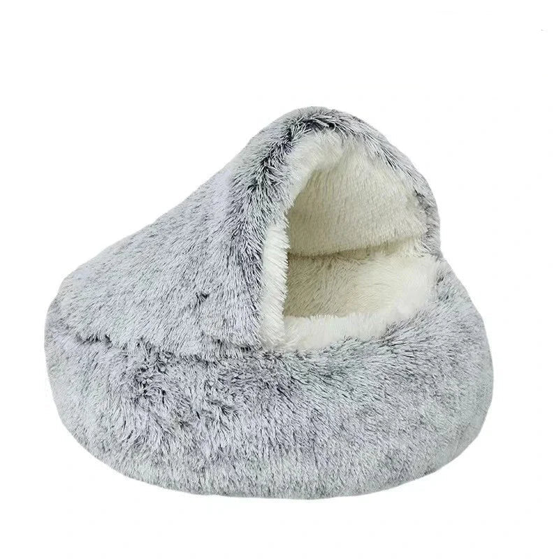 Cama suave de invierno y otoño para gatos, cálida, acogedora y blanda