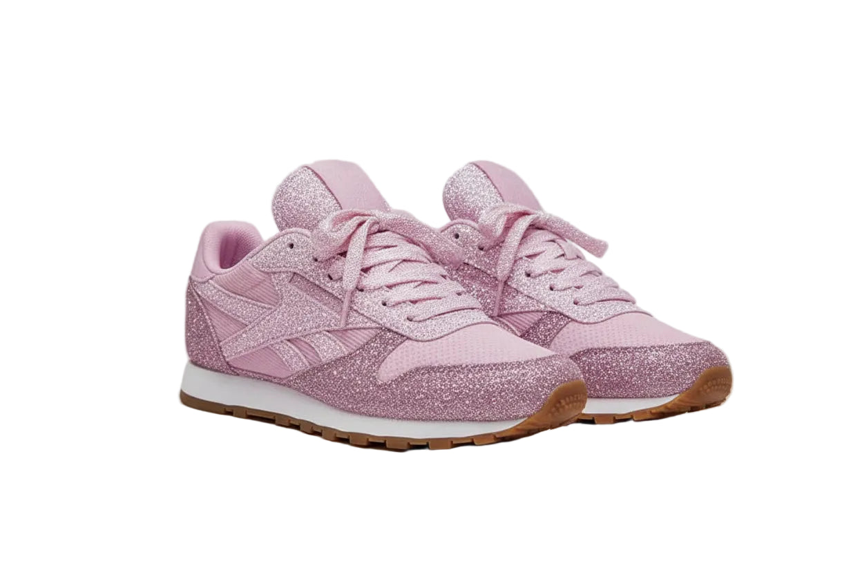 Zapatillas glamurosas con efecto brillante