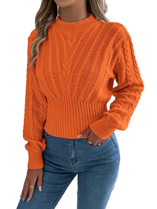 Pull en maille torsadée