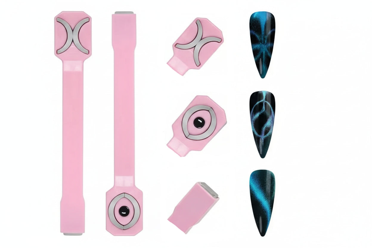 Cat Eye Nail Magnet with Unique Designs