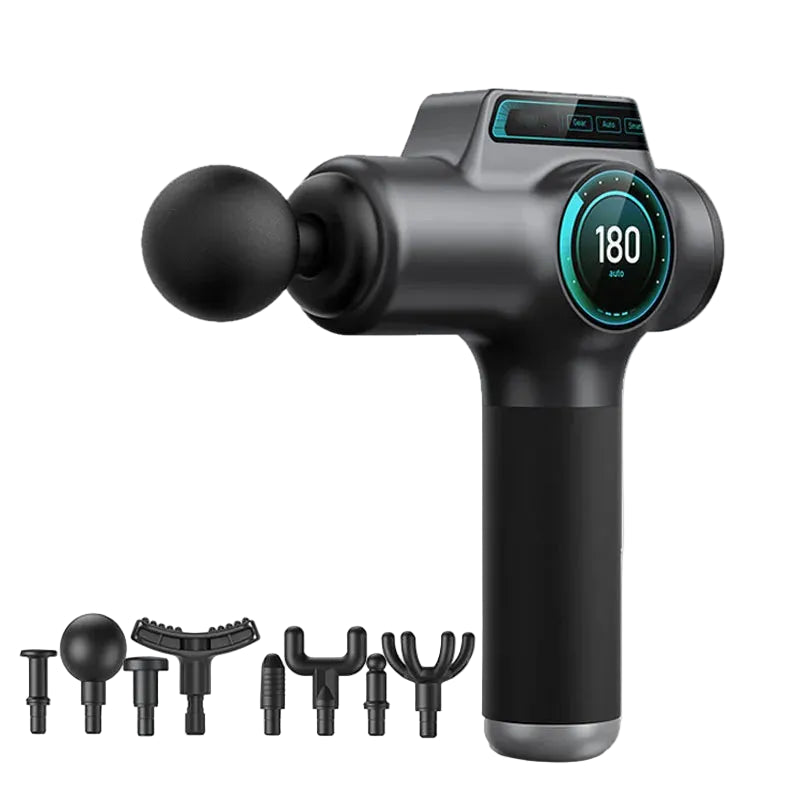 Massage gun with multiple speed settings