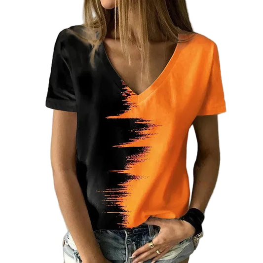T-shirt avec motif dégradé moderne