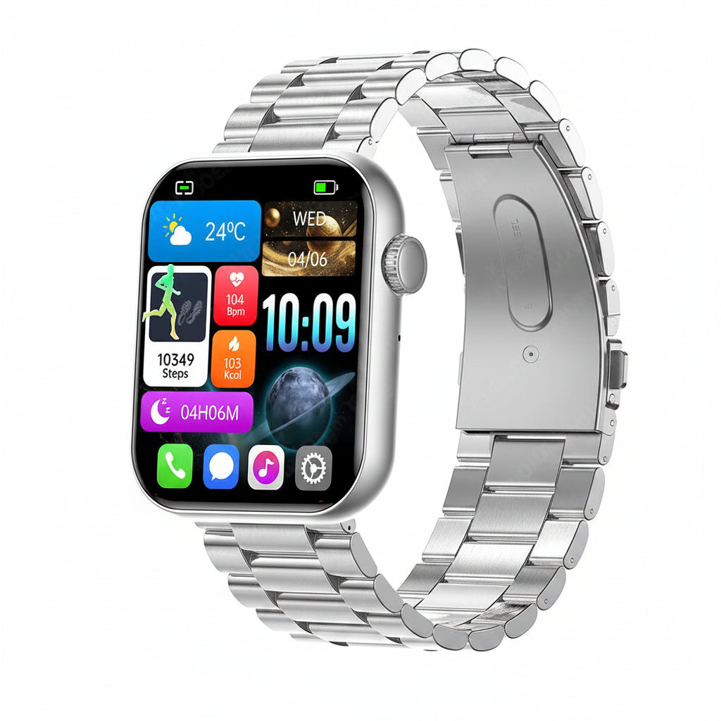 Smartwatch mit Bluetooth-Anrufen & IP68 Schutz