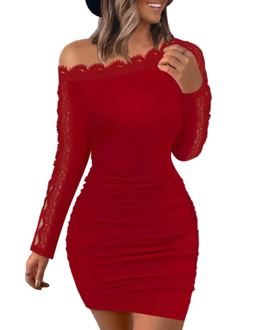 Vestido de manga larga