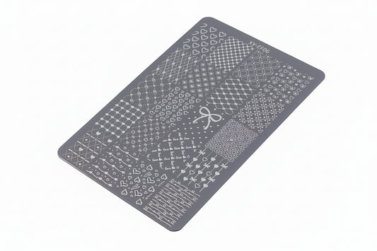 Plaque de stamping pour ongles en acier inoxydable
