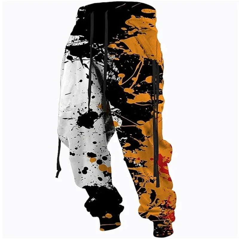 Jogginghose mit Ölfarben-Splash-Print