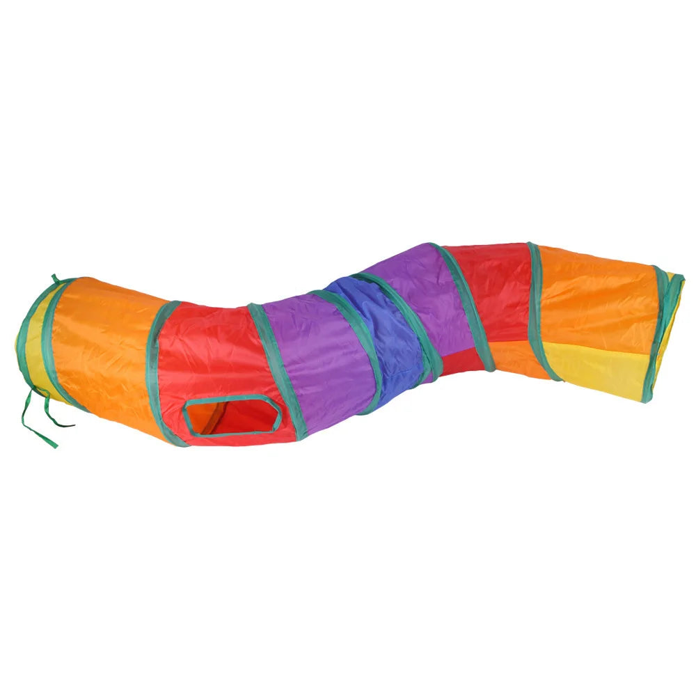 Play tunnel for cats, collapsible, long, in various shapes