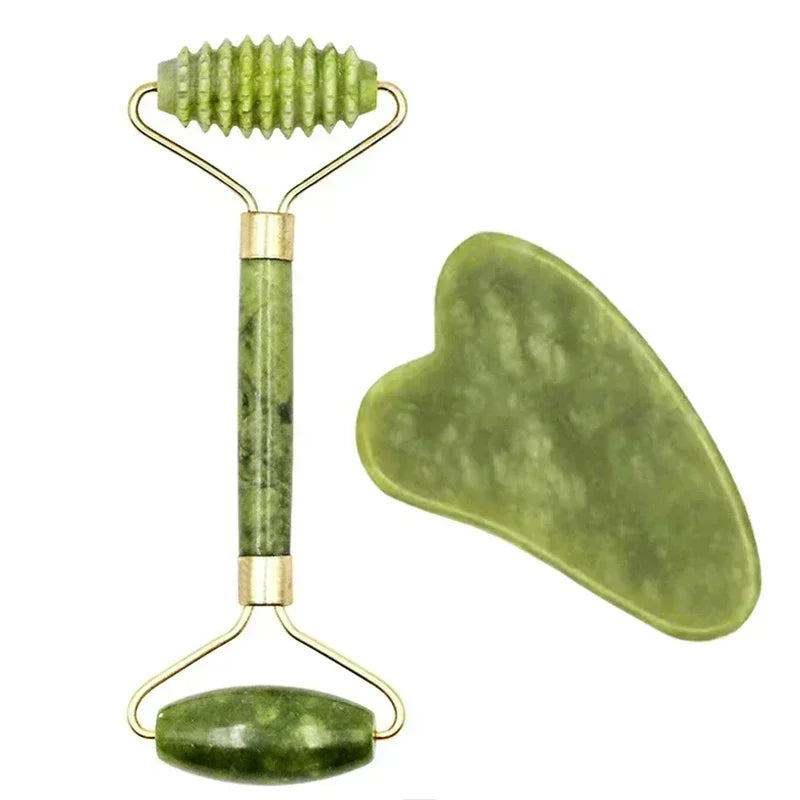 Jade Roller & Gua Sha Set – Natürliche Gesichtsmassage für strahlende Haut