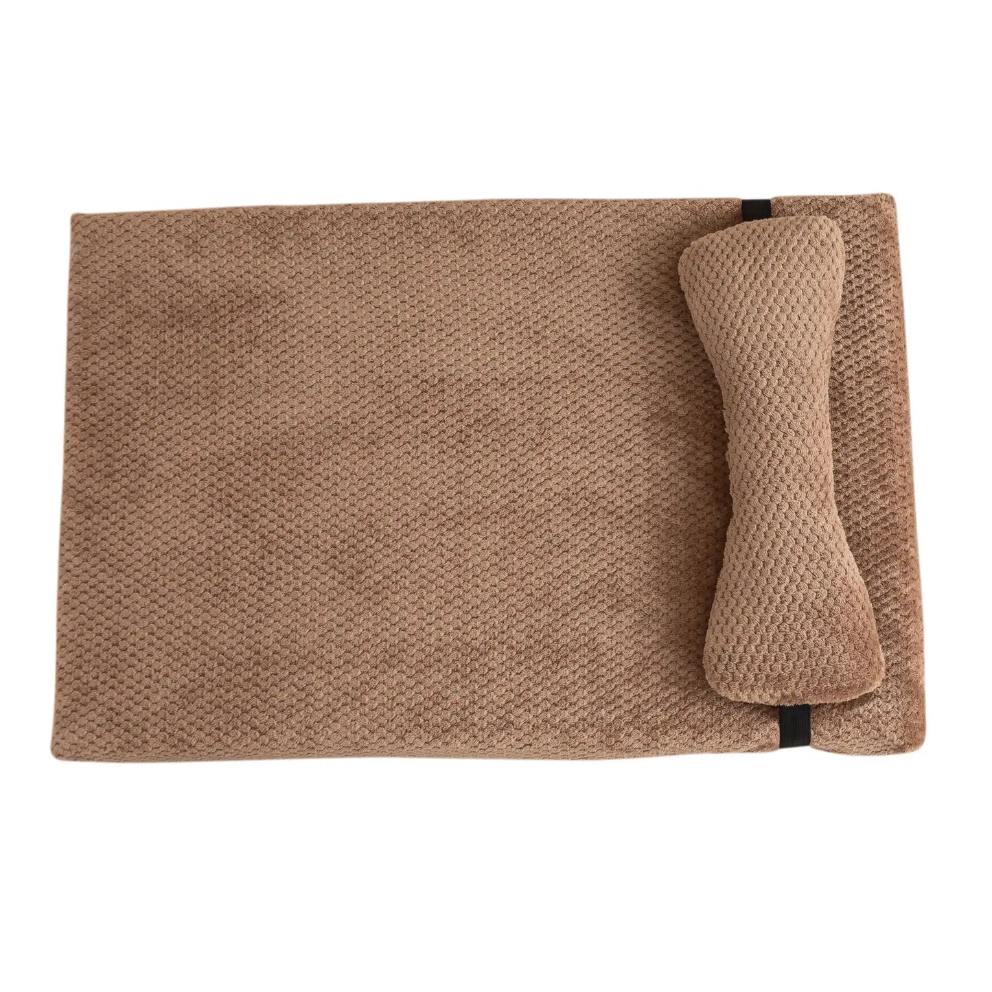 Alfombrilla de felpa suave con funda de invierno extraíble
