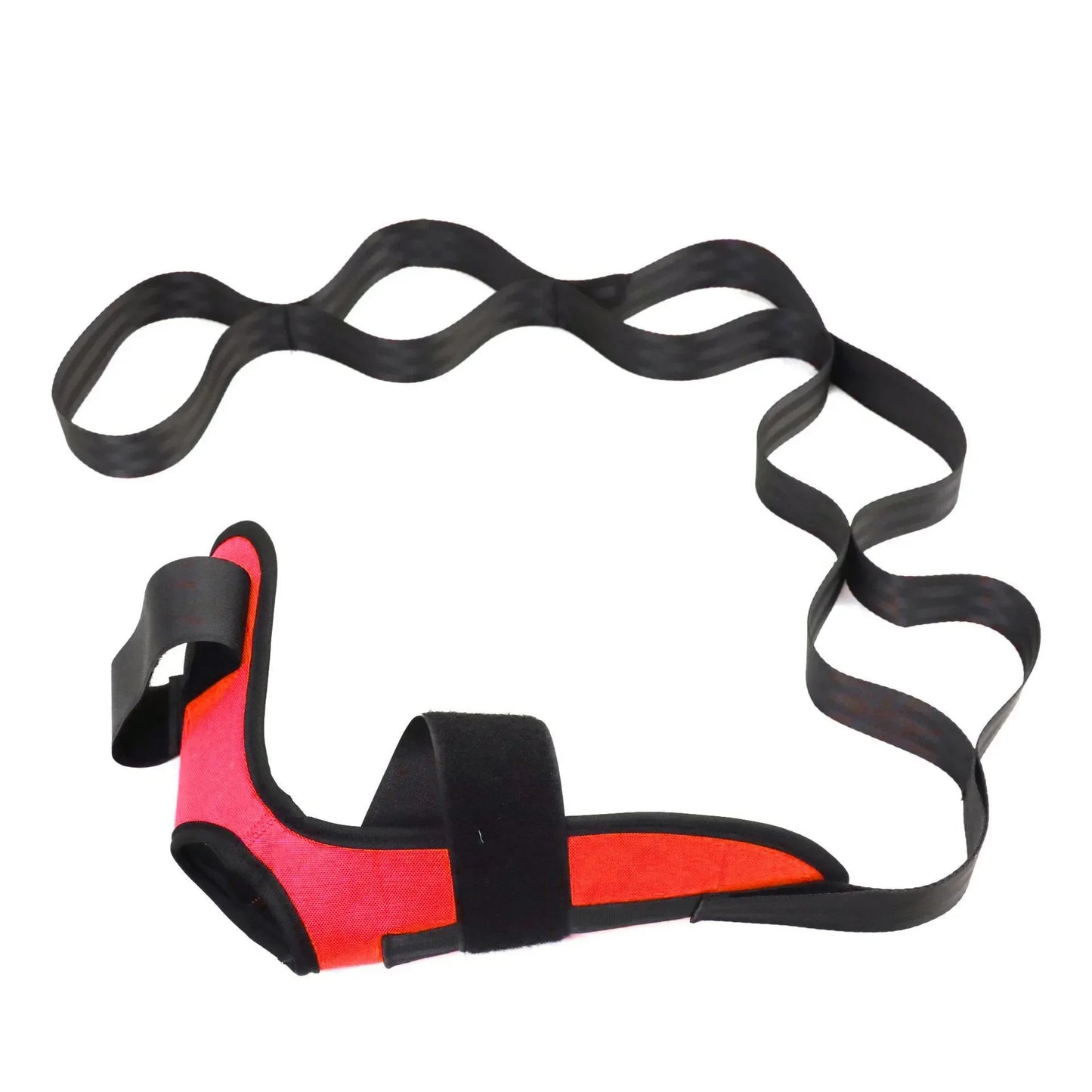 Banda de estiramiento de yoga para flexibilidad, banda de entrenamiento para piernas, pies y rehabilitación
