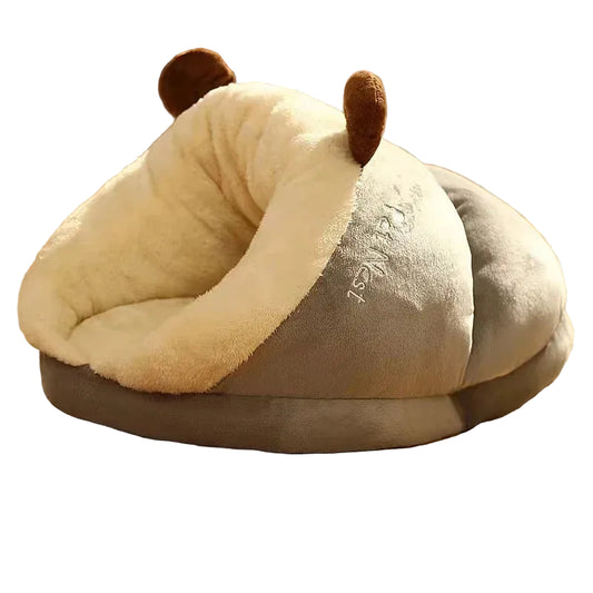 Cama abrigada para perros y gatos