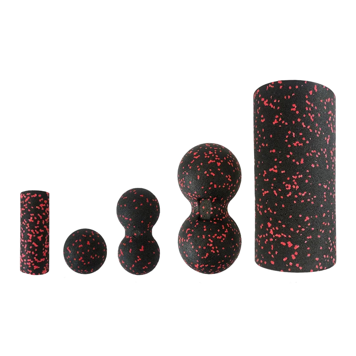 5-Piece Fascia Set Foam Roller & Massage Balls for Yoga & Full-Body Relaxation