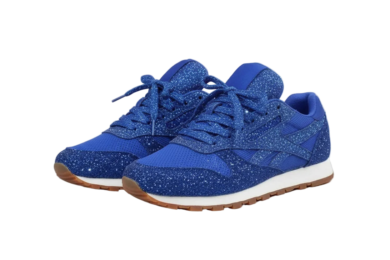 Zapatillas glamurosas con efecto brillante