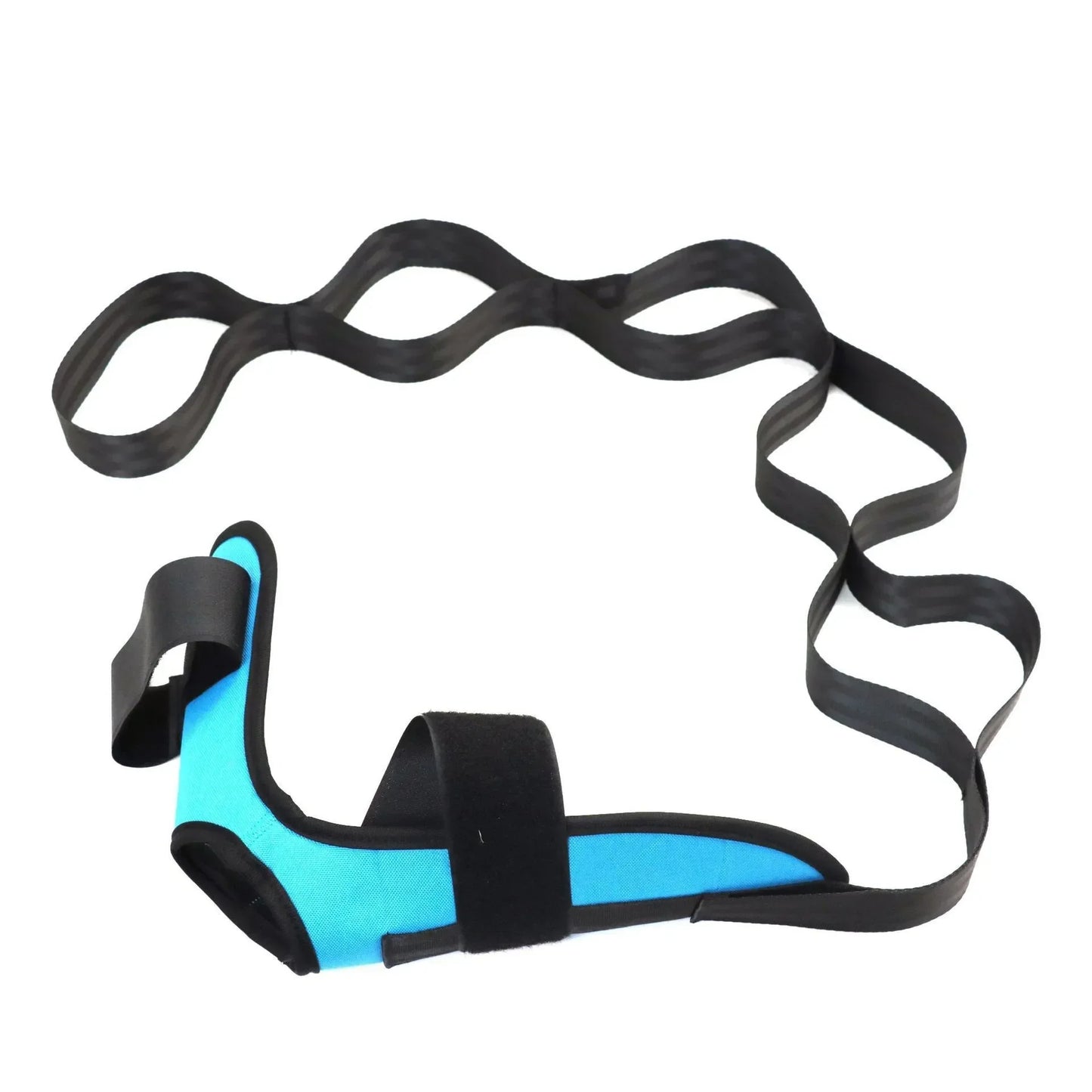 Banda de estiramiento de yoga para flexibilidad, banda de entrenamiento para piernas, pies y rehabilitación