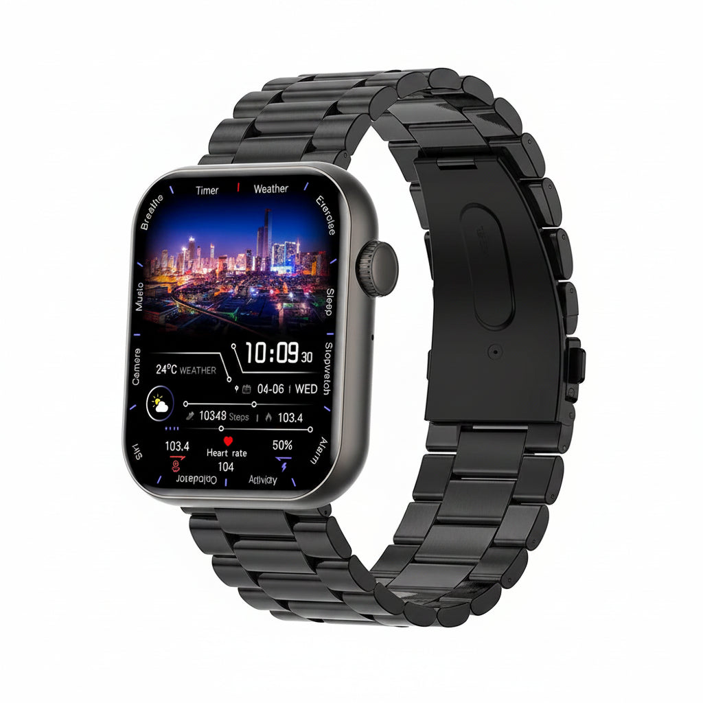 Smartwatch mit Bluetooth-Anrufen & IP68 Schutz