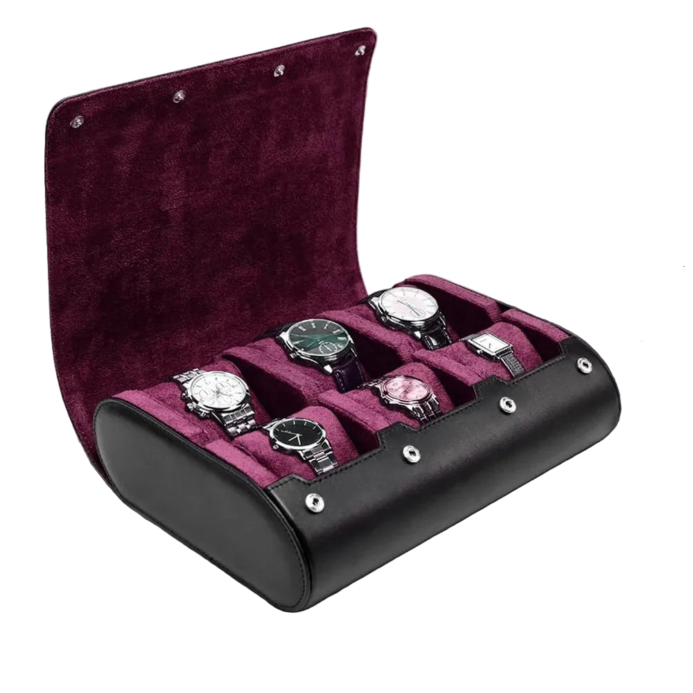 Premium Watch Travel Case 6 Slots