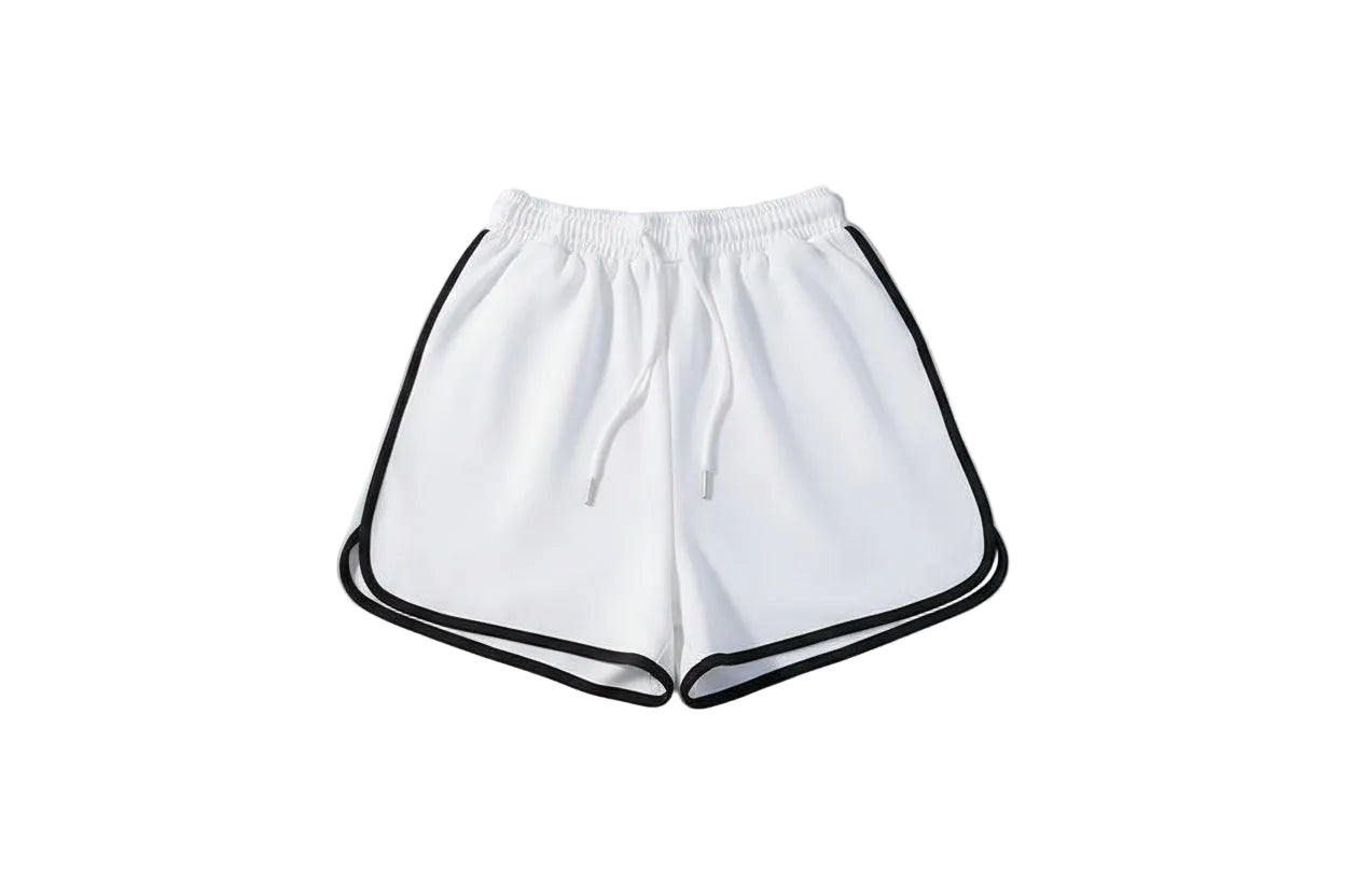 Korean Fashion Mini Shorts Gestreift & Locker Geschnitten