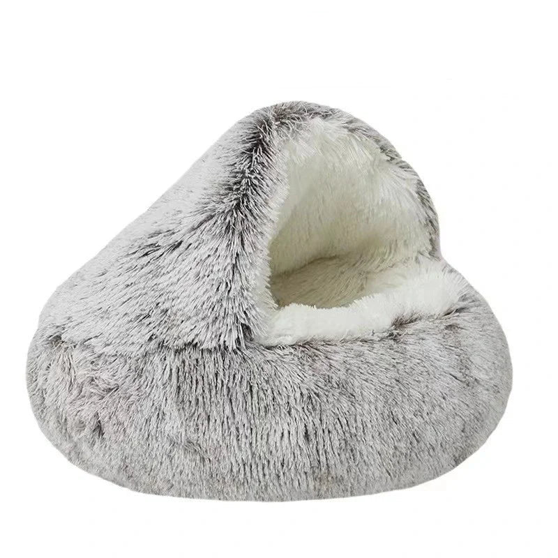 Cama suave de invierno y otoño para gatos, cálida, acogedora y blanda