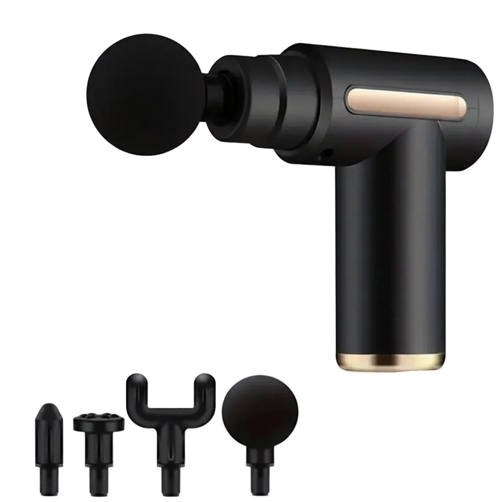 Massage gun with multiple speed settings